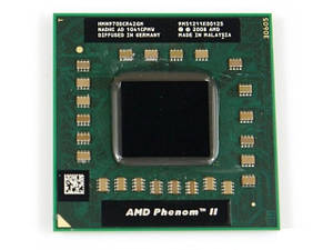 Процесор для ноутбука S1GEN4 AMD Phenom II X4 N970 4x2,2Ghz 2Mb Cache 3600Mhz Bus б/в