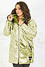 Тепла зимова жіноча куртка з еко-шкіри, утеплювач синтепон і еко-хутро, фото 4