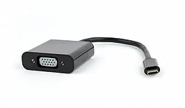 Адаптер Type-C-VGA Cablexpert 0.15m Black