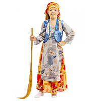 Детский костюм Баба Яга для девочек 5,6,7,8 лет Новогодний карнавальный костюм Баба Яга 353