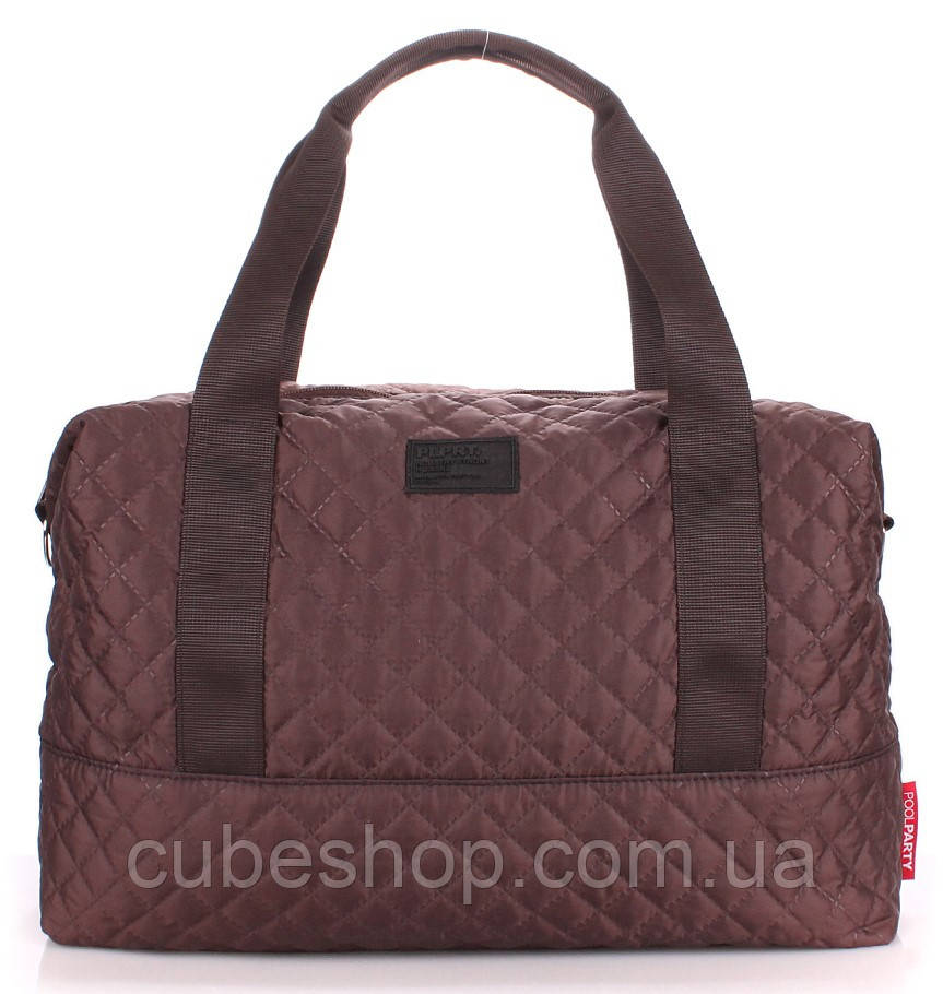 Стьобана жіноча сумка Poolparty Swag (коричнева)