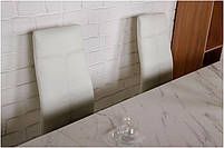 Стіл обідній Moss 1600(+400+400)х900х760 мм білий глянець, склокераміка, фото 3