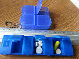 Таблетниця на 7 днів Лінійка контейнер для таблеток пластиковий, фото 3
