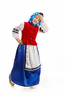 Детский карнавальный костюм Бабка в платке на рост 115-125 см