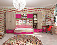 Детская комната для девочки комплект мебели в детскую комнату (без кровати) Италия комплект №1