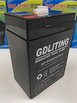 Акумулятори GD LIGHT GD- 645/ 6V /4.5Ah (20 шт./ясть)