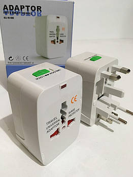 Євро перехідник трансформер ART-0016/ 1287 all in one (200 шт./ясть)