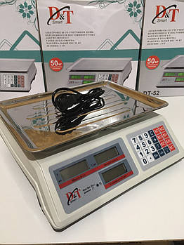 Ваги Торгові DOMOTEC DT-52/50 кг/6v/2г (5 шт)