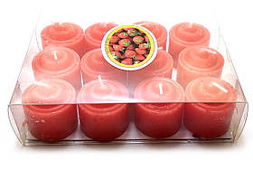 Свічки червоні (н-р 12 шт) (14х10,5х4 см)