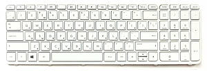 Клавіатура для ноутбука HP Pavilion 15-n 15-e 15-r 15-g 250 G3 255 G3 з фреймом RU біла нова