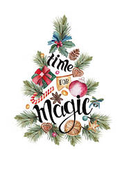 Новорічна листівка "Magic Time"