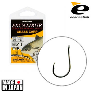 Гачок Excalibur Grass Carp Big Corn NS №1