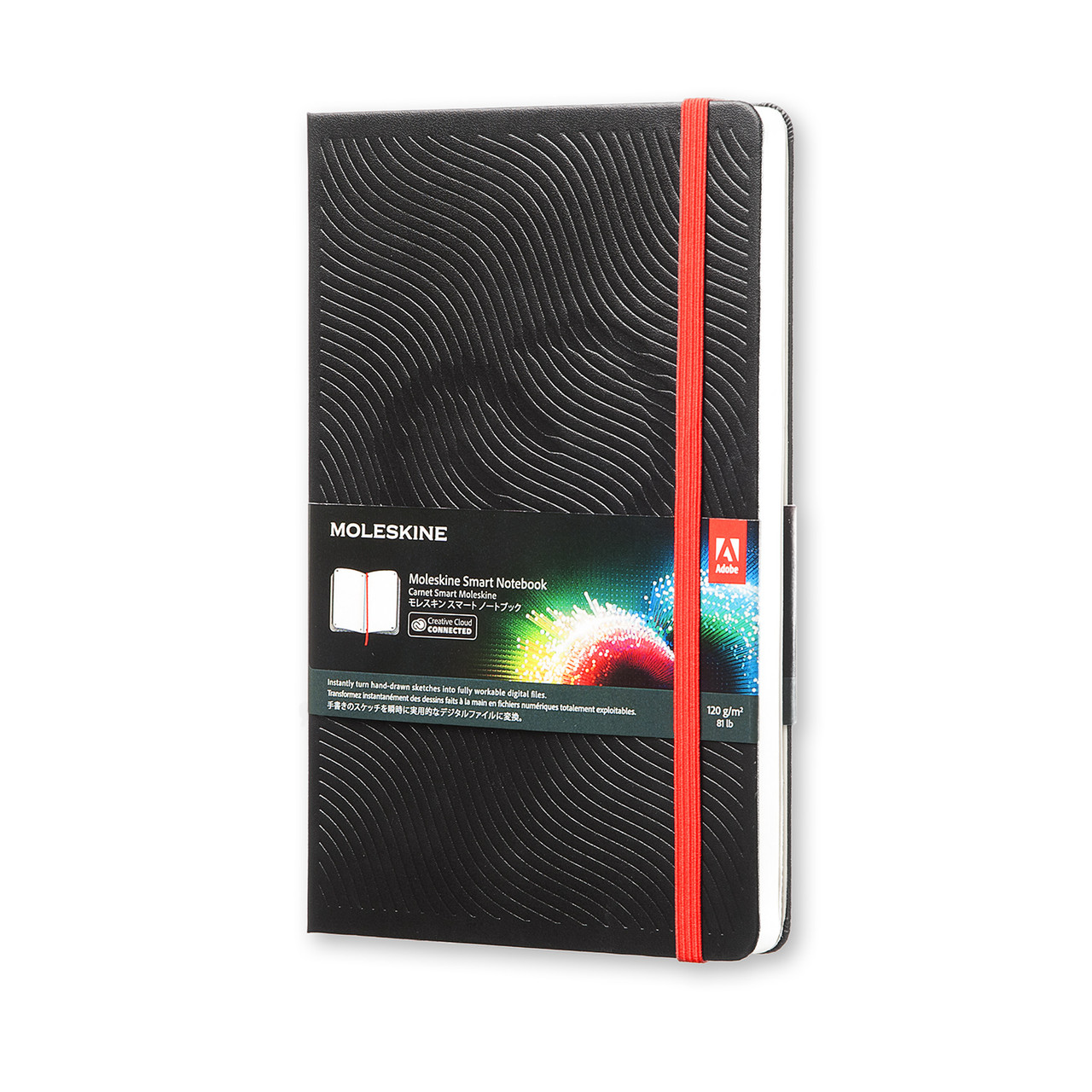 Блокнот Moleskine ADOBE Creative Cloud середній 13х21 см для нарисів Чорний (8051272890297)