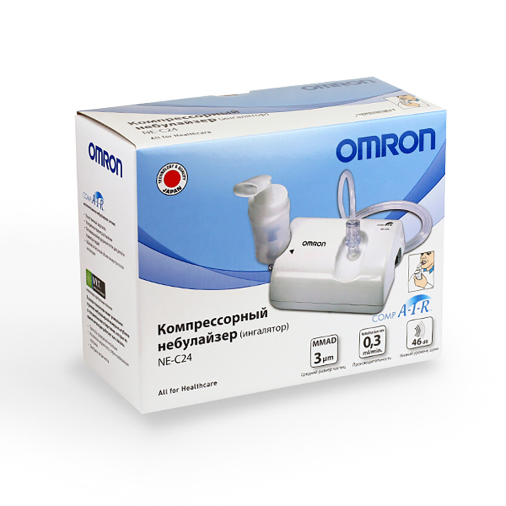 Інгалятор (небулайзер) Omron NE-C801 (NE-C801S-E (V)) компресорний гарантія 3 роки