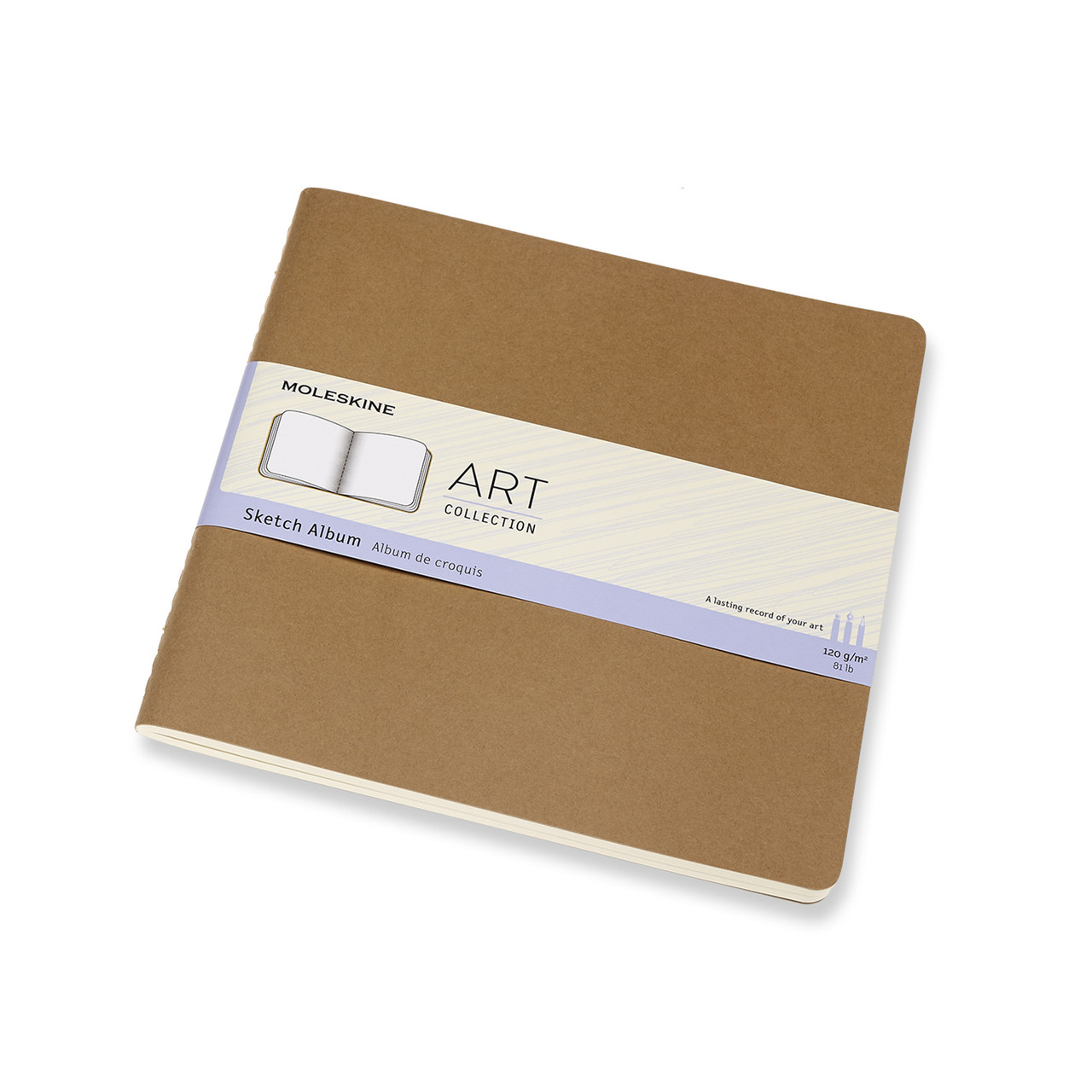 Блокнот Moleskine Art Cahier квадратний 19х19 см для нарисів Бежевий (8058647626796)