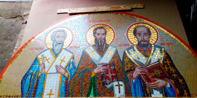 Ікона Три Святителя (Ікона з трьома святими)