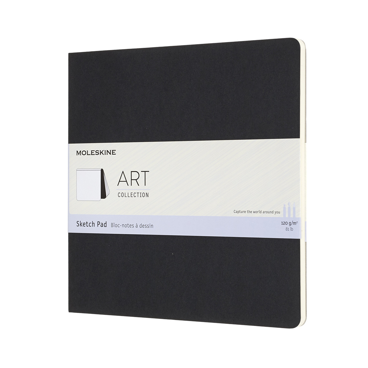 Блокнот Moleskine Art Pad квадратний 19х19 см для нарисів Чорний (8058647626833)