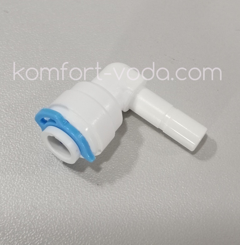 Кутова муфта 1/4" шланг х 1/4" стрижень (з кліпсою), Тайвань