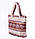 Дута болонєва жіноча сумка Poolparty з зимовим візерунком (коричнева), фото 2