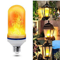 Лампа LED Flame Bulb с эффектом пламени огня E27