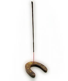 Підставка під пахощі "Підкова" рожеве дерево (8х7,5х1 см)