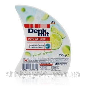 Гелевый освежитель воздуха DenkMit Duft-Gel Lemon 2 in 1. 150 г денкмит с свежим запахом лимона - фото 2 - id-p126415474