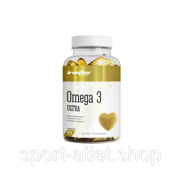Жирні кислоти IronFlex Omega 3 Ultra, 90 капсул, фото 1