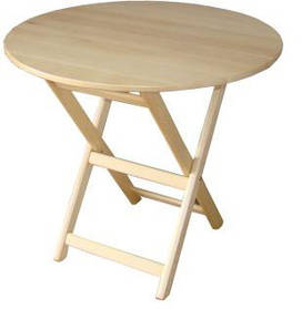 Круглий стіл "Компакт-раунд" (дерев'яний, розкладний, БУК)