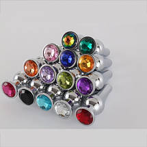 Анальна пробка 3.6 см середня сталева довга Donald M size + мішечок, фото 4