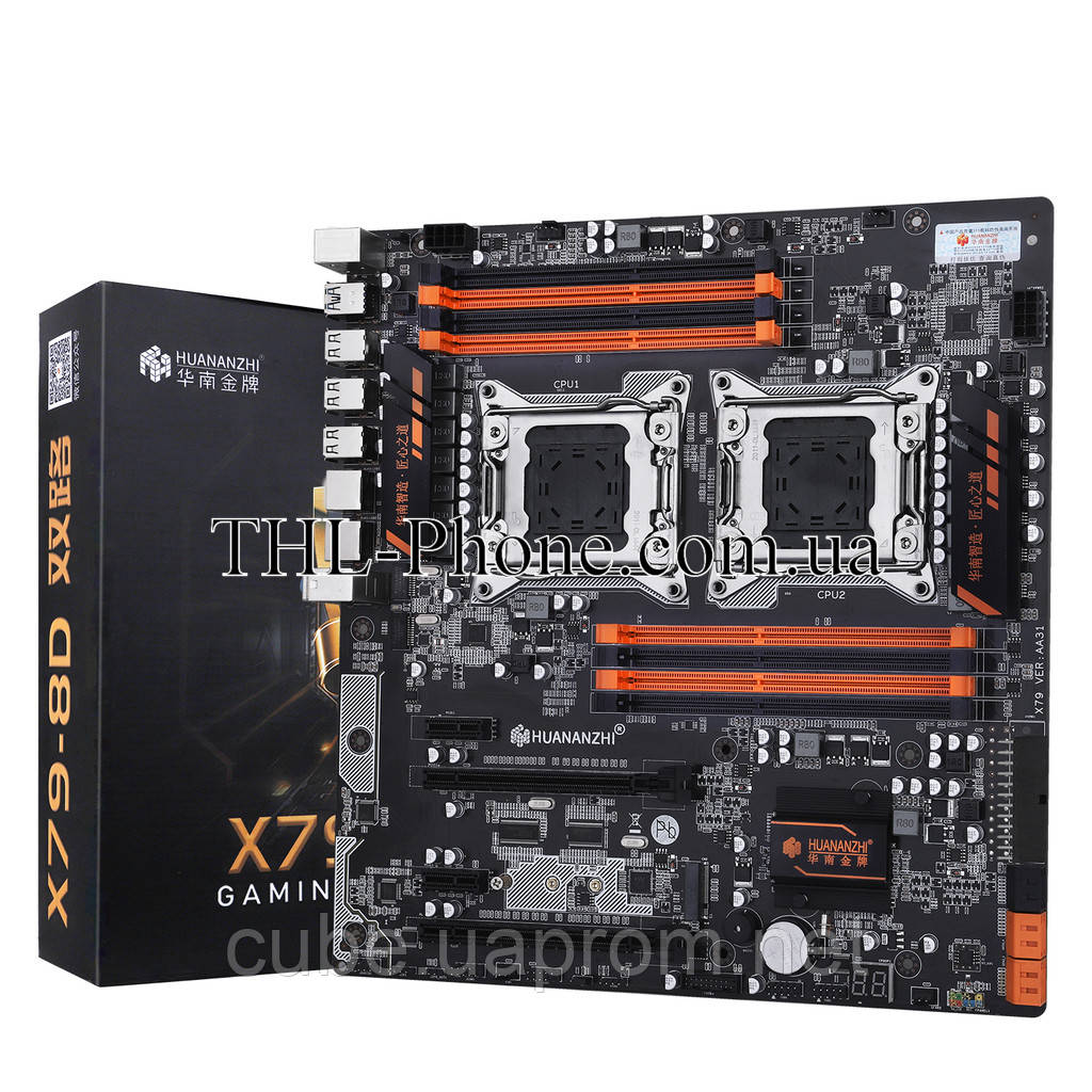 Комплект 2* Xeon e5 4620 v2 2680 v1 V 24 ядра HUANANZHI X79 Board Dual Пам'ять 16/32/64 Гб 2 Lga 2011 Huanan