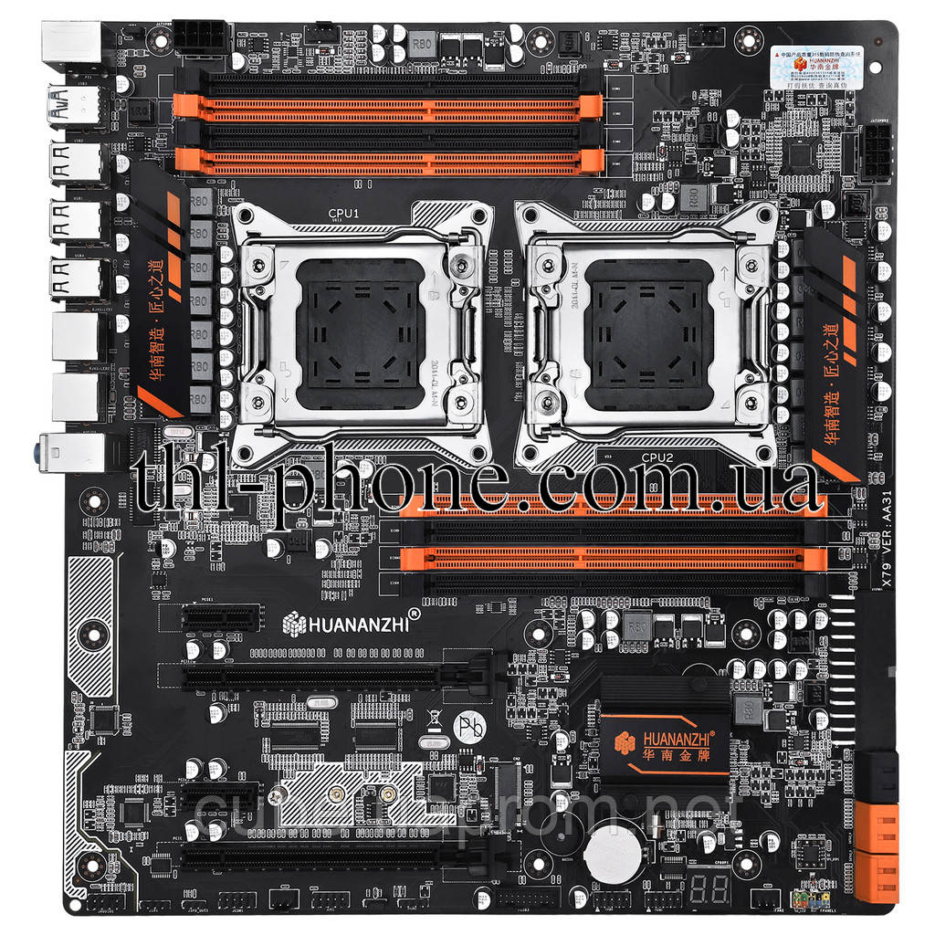 Комплект 2 Xeon e5 2680 2689, HUANANZHI X79 Board Dual Пам'ять 16/32/64 Гб 2 Кулер Lga 2011 Huanan
