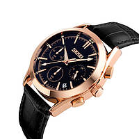 Чоловічий годинник Skmei Prestige 9127 Black класичні
