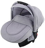 Дитяче автокрісло Adamex CARLO світло-сірий льон лате