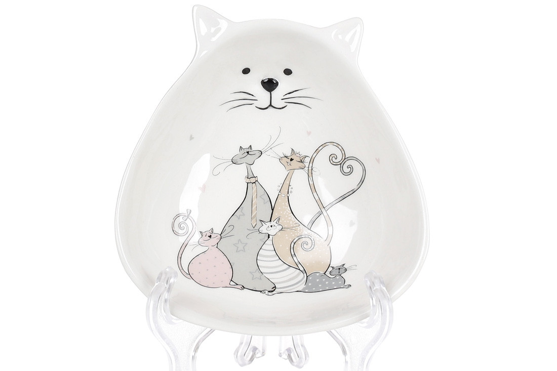 Піала керамічна фігурна Весела сімейка котячих (150мл), DM527-Q