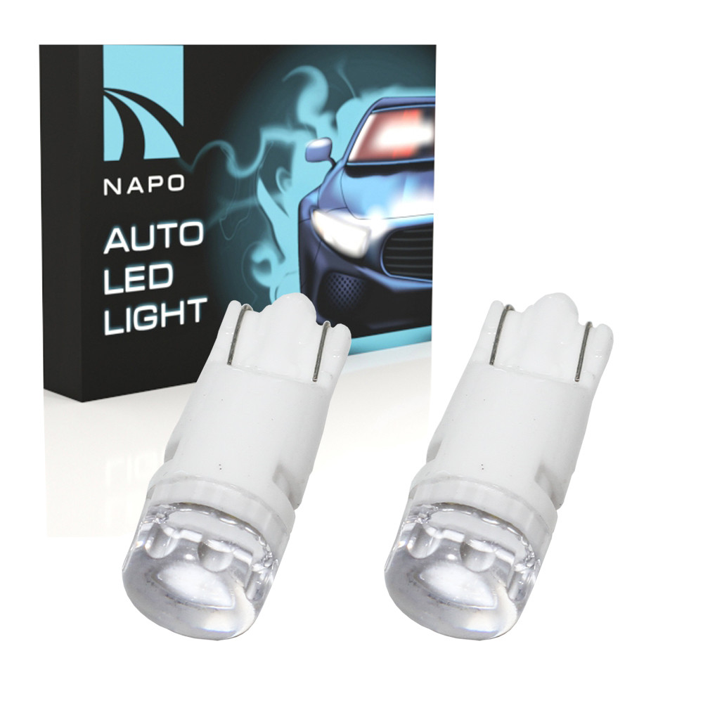 Автолампи діодна T10-CCAB-2835-2smd Ceramic, комплект 2 шт, W5W, T10, колір світіння білий