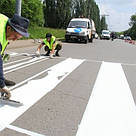 Біла АК-501М фарба для розмітки доріг, розмітки для паркування, фото 5