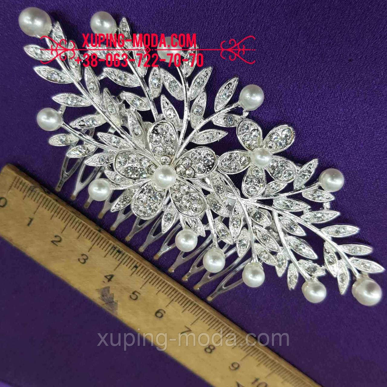 Вечірні прикраси в зачіску. Гребінець, фото 1