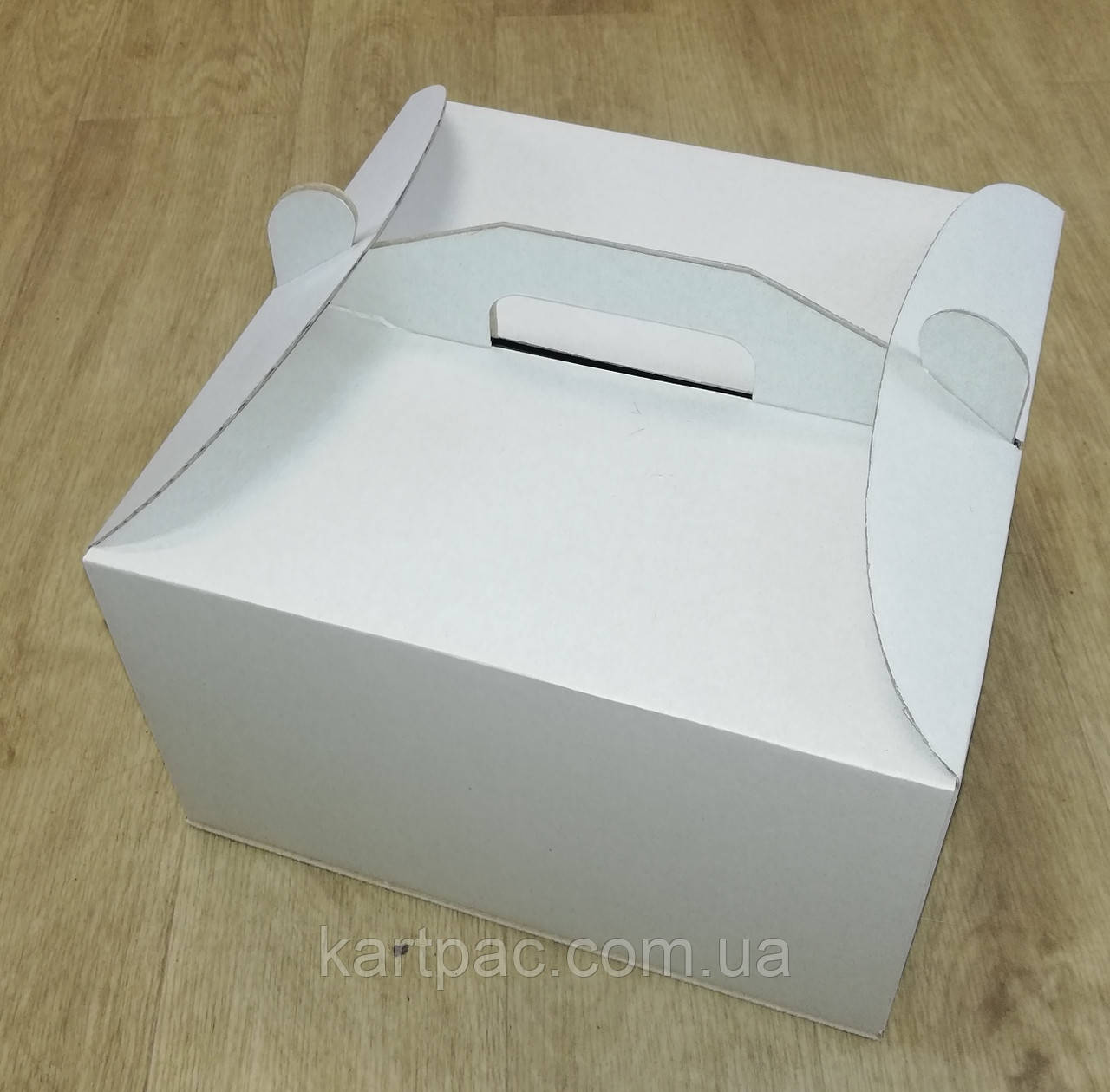 Коробки для торта картон із ручкою 250х250х150 - фото 3 - id-p12638011