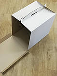 Коробка для тортів із гофрокартону 400х400х300, фото 3
