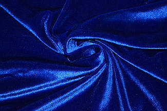 Оксамит. Колір синій. Погон 1,5 метра.150гр/1м²