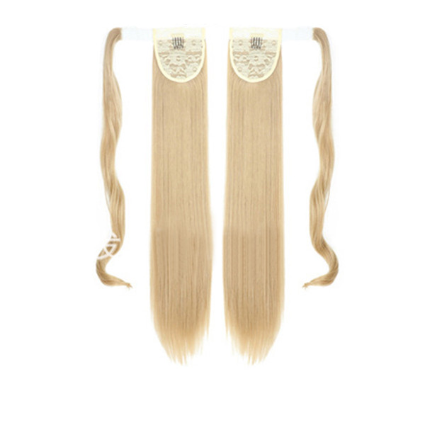 Хвіст шиньйон XR Hair Світло-пшеничний 55 см XR-509