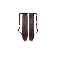 Хвіст шиньйон XR Hair Темно-каштановий 55 см XR-513