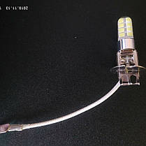 Світлодіодна лампа H3 LED ДХО 16 SMD 3030 SilcaGel 12 V — 24 V, фото 3