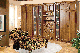 Стінка для вітальні (стінка, вітальня) ДСП/МДФ Діва Скай