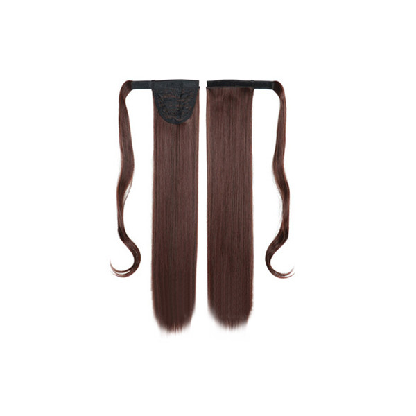 Хвіст шиньйон XR Hair Темно-каштановий 55 см XR-521