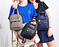 Жіноча сумочка через плече Pierre Loues PL931-11 з екошкіри, з вологозахищеними блискавками, 5 л Сірий, фото 3