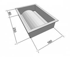 Форми для тротуарної плитки Відлив 250х160х60 мм Україна Верес 1 шт, фото 2