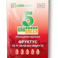 Гель-добриво Фруктус Файв (18-9-36+6CaO+3MgO+TE) , 25 гр., ТМ "Леда-Агро"