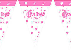 Гірлянди паперові "Baby Girl"