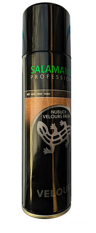 Аерозоль фарба Норка для нубуку та замші "Nubuk Velours" Salamander PROFESSIONAL 250 мл Німеччина, фото 1